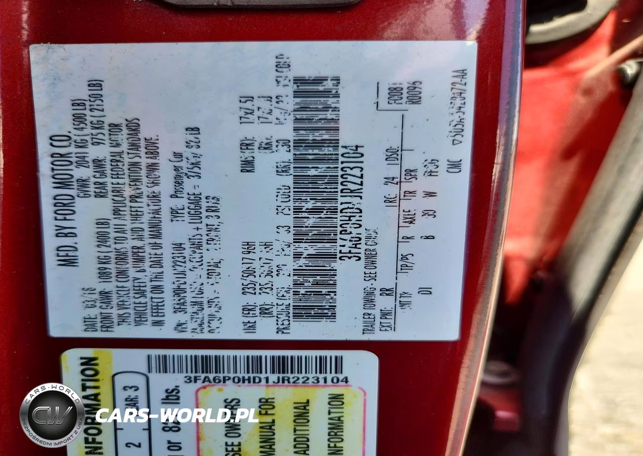 2018 Ford Fusion Se VIN:3FA6P0HD1JR223104 - 12
