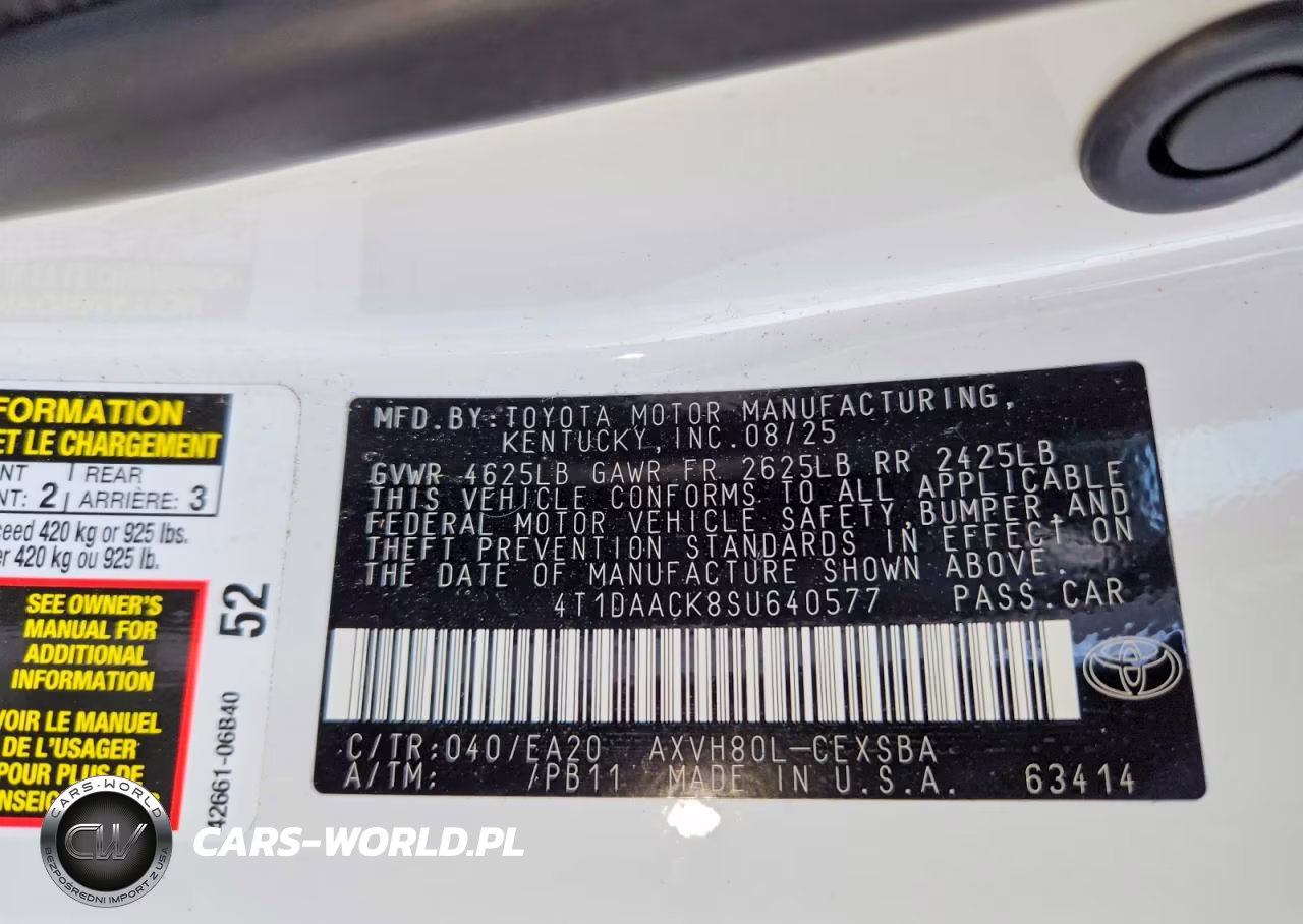 2025 Toyota Camry Se VIN:4T1DAACK8SU640577 - 12