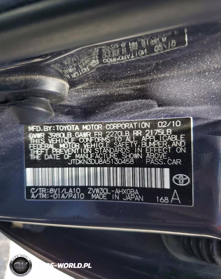 2010 Toyota Prius Iv VIN:JTDKN3DU8A5130458 - 12