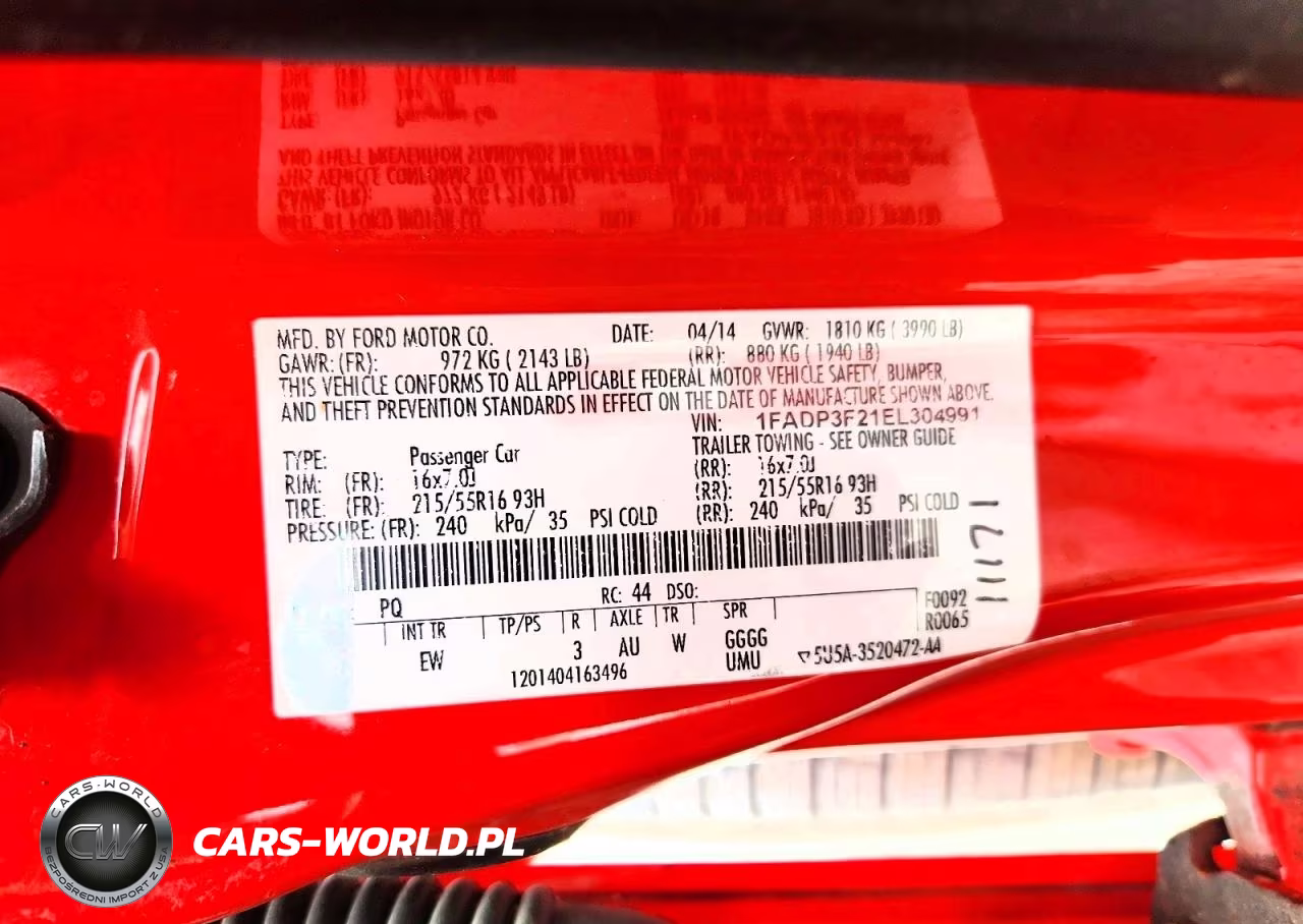 2014 Ford Focus Se VIN:1FADP3F21EL304991 - 13