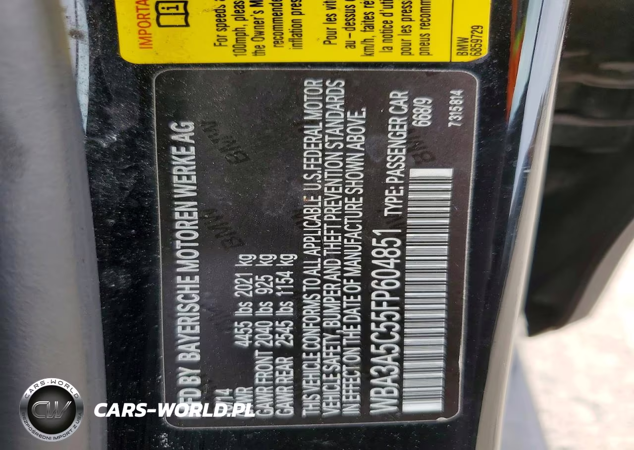 2015 BMW 328 I VIN:WBA3A5C55FP604851 - 12
