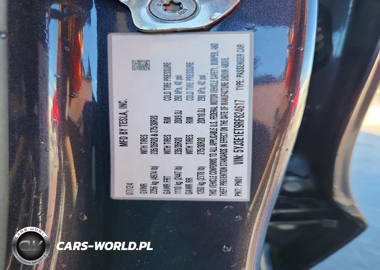 2024 Tesla Model 3 VIN:5YJ3E1ET9RF824617 - 12