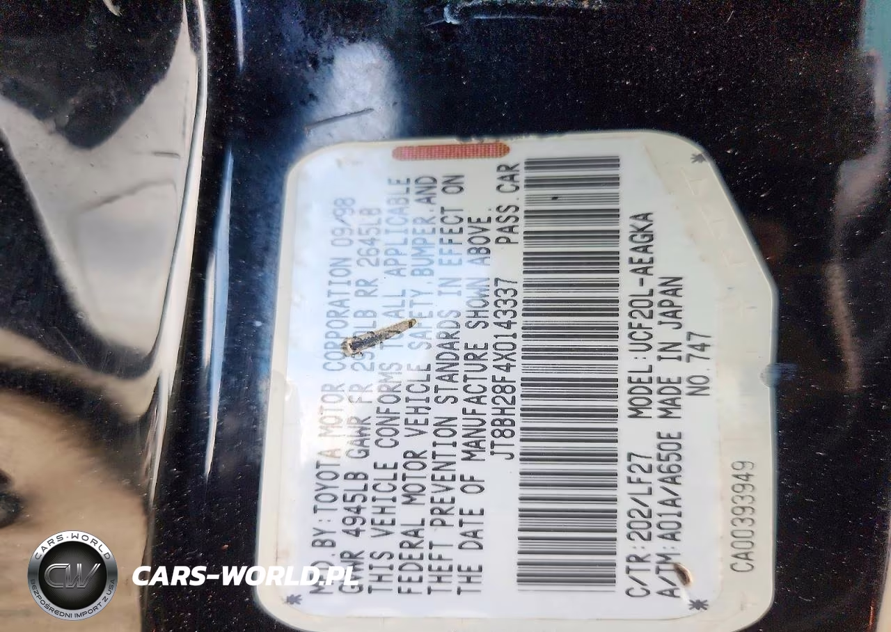 1999 Lexus Ls 400 VIN:JT8BH28F4X0143337 - 12