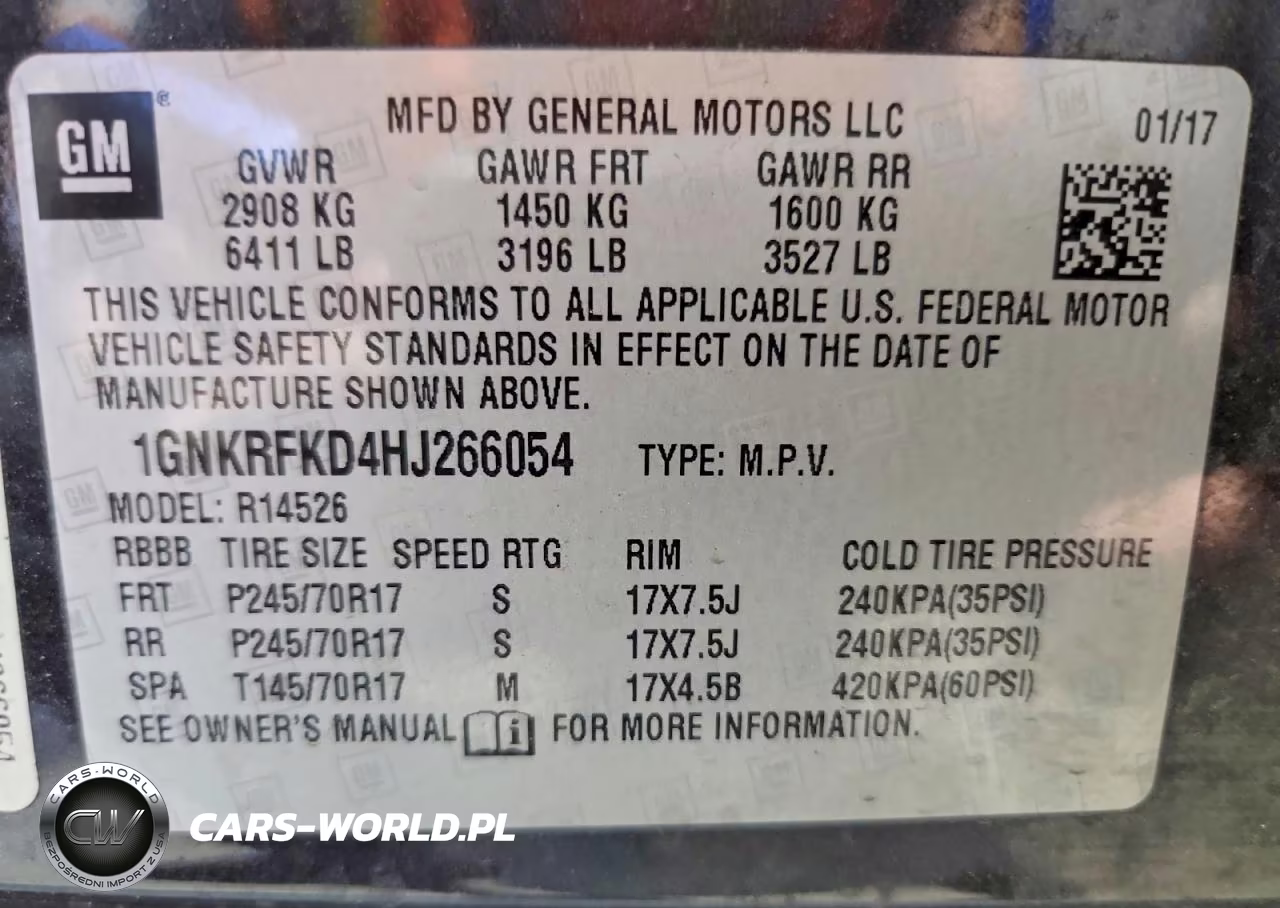 2017 Chevrolet Traverse Ls VIN:1GNKRFKD4HJ266054 - 13