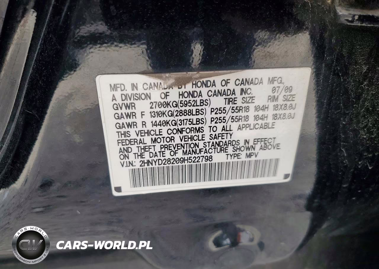 2009 Acura Mdx VIN:2HNYD28209H522798 - 13