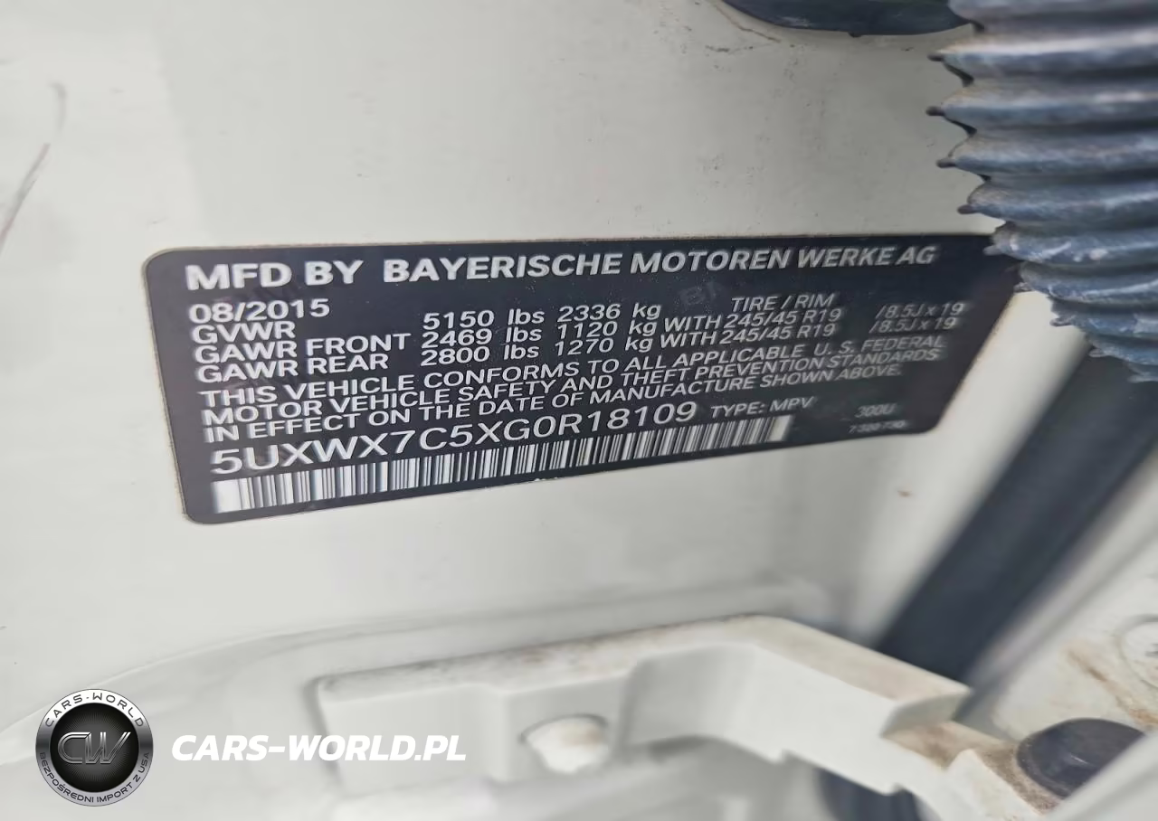 2016 BMW X3 xDrive35I VIN:5UXWX7C5XG0R18109 - 14