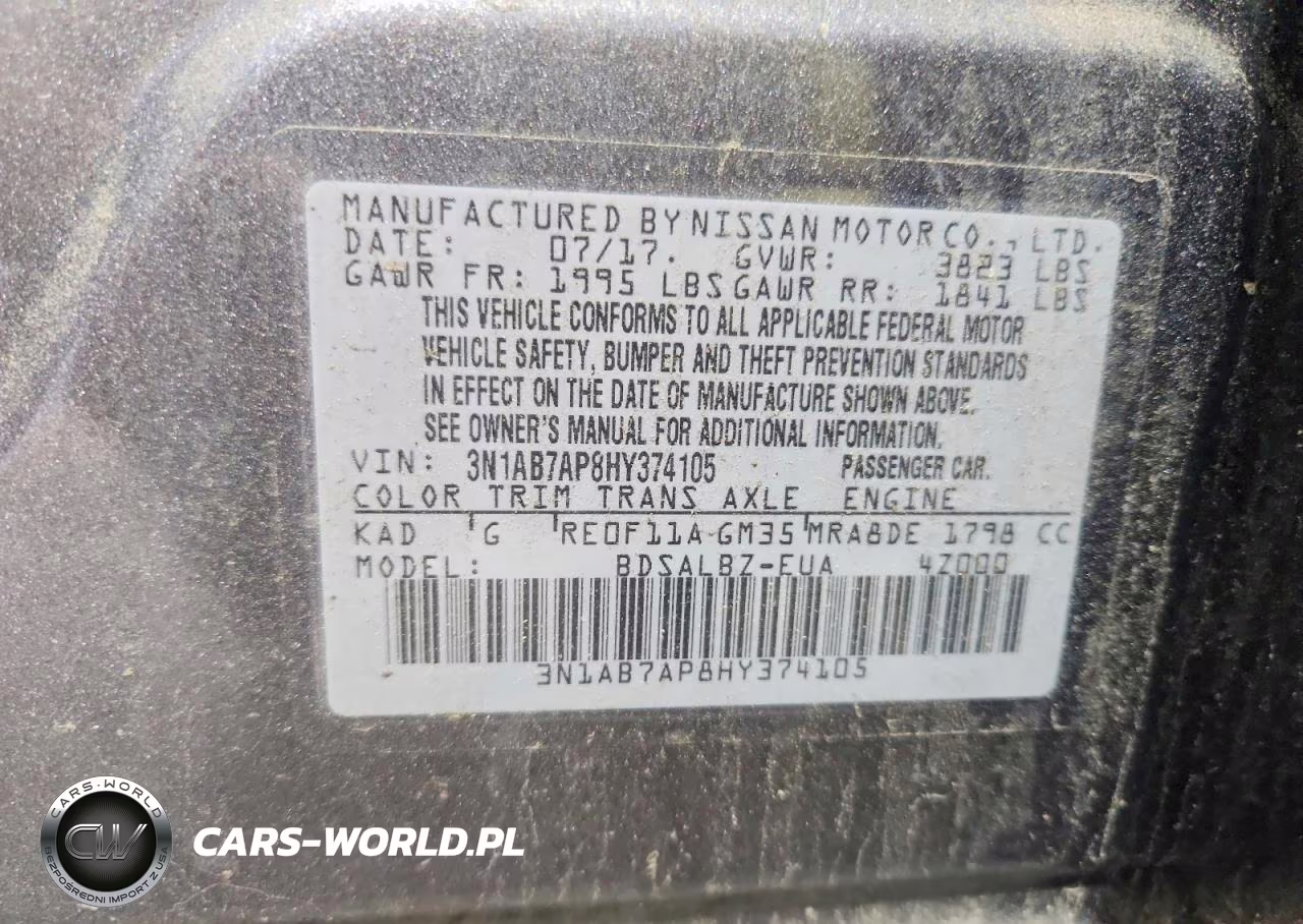 2017 Nissan Sentra S VIN:3N1AB7AP8HY374105 - 12
