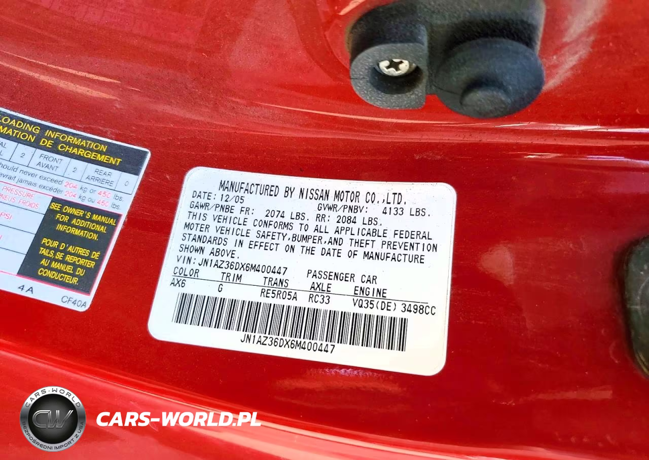 2006 Nissan 350Z Roadster VIN:JN1AZ36DX6M400447 - 13
