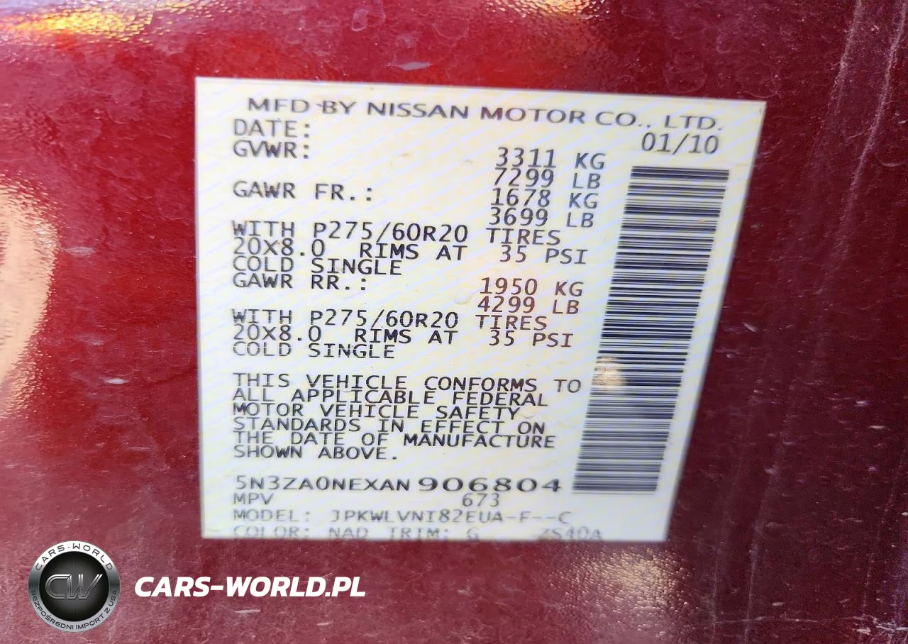2010 Infiniti Qx56 VIN:5N3ZA0NEXAN906804 - 12