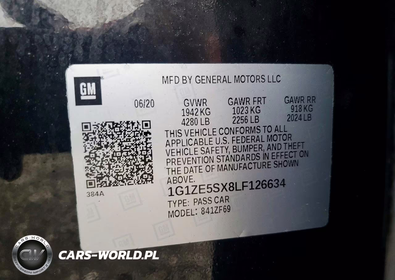 2020 Chevrolet Malibu Premier VIN:1G1ZE5SX8LF126634 - 13