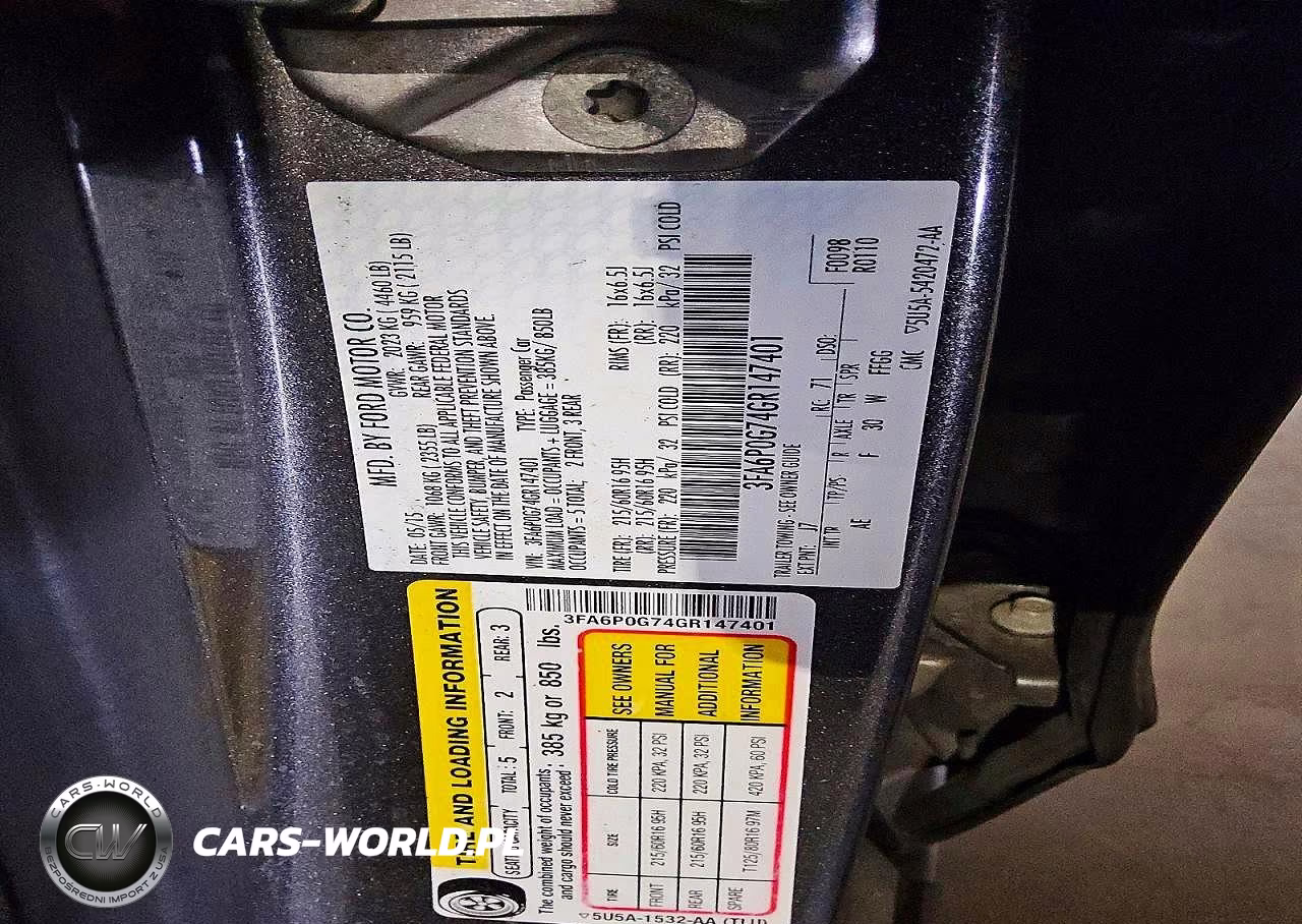 2016 Ford Fusion S VIN:3FA6P0G74GR147401 - 12