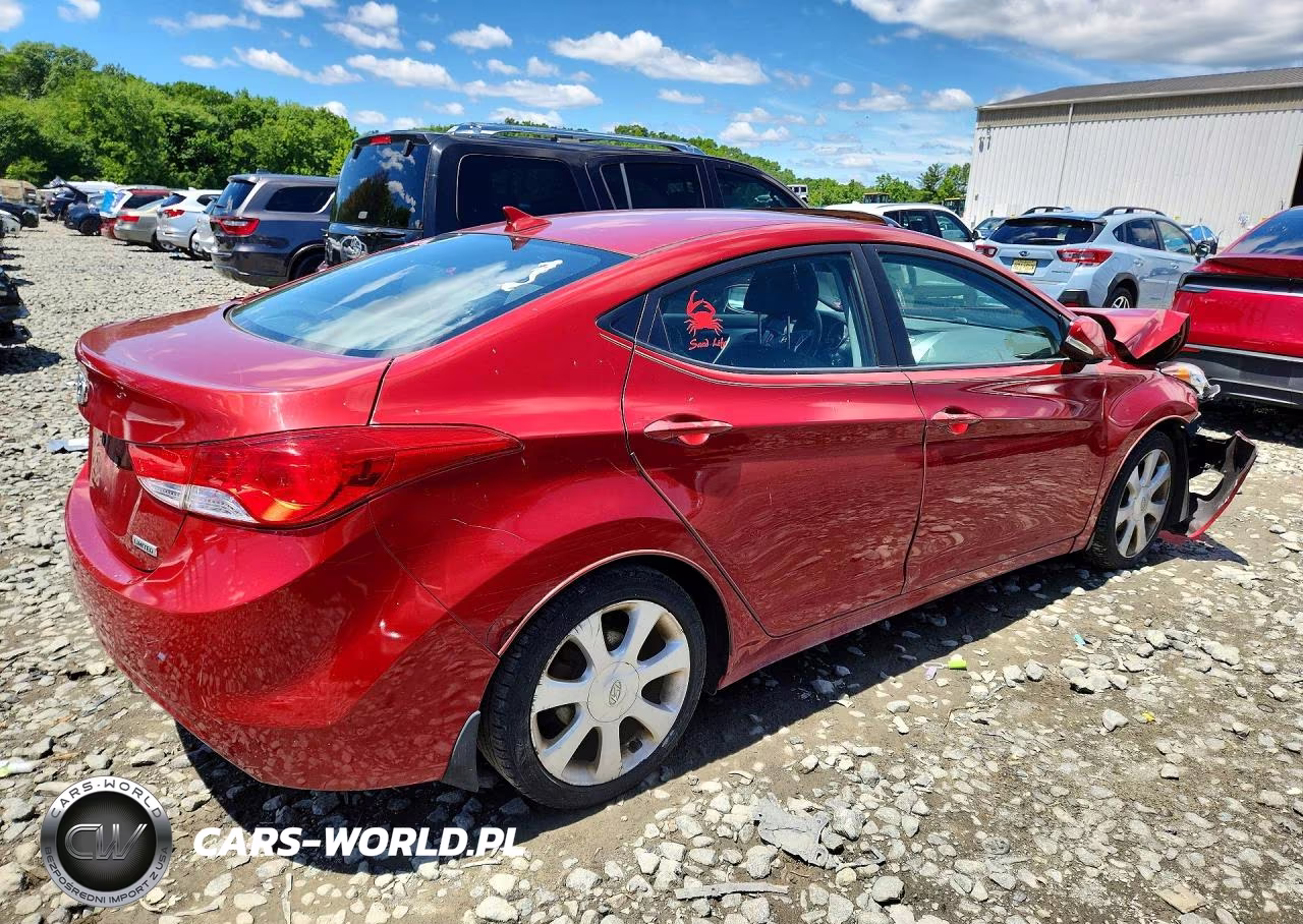 2012 Hyundai Elantra Limited VIN:KMHDH4AE7CU324373 - 3