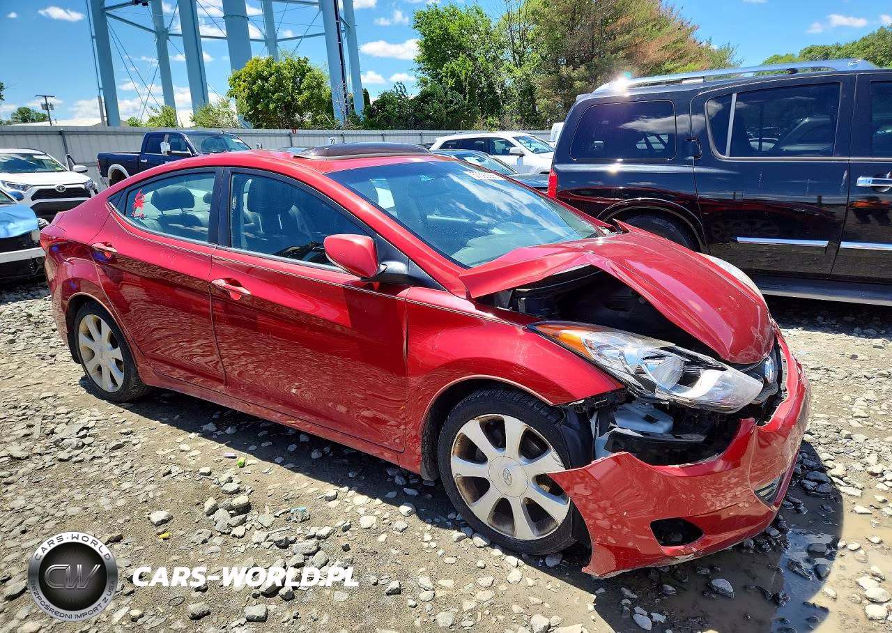 2012 Hyundai Elantra Limited VIN:KMHDH4AE7CU324373 - 4