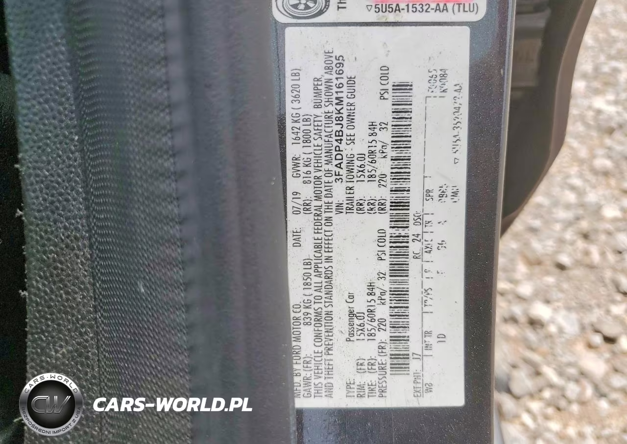 2019 Ford Fiesta Se VIN:3FADP4BJ8KM161695 - 12