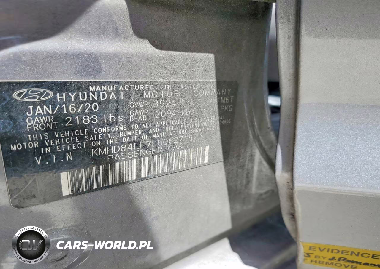 2020 Hyundai Elantra Sel VIN:KMHD84LF7LU062716 - 13