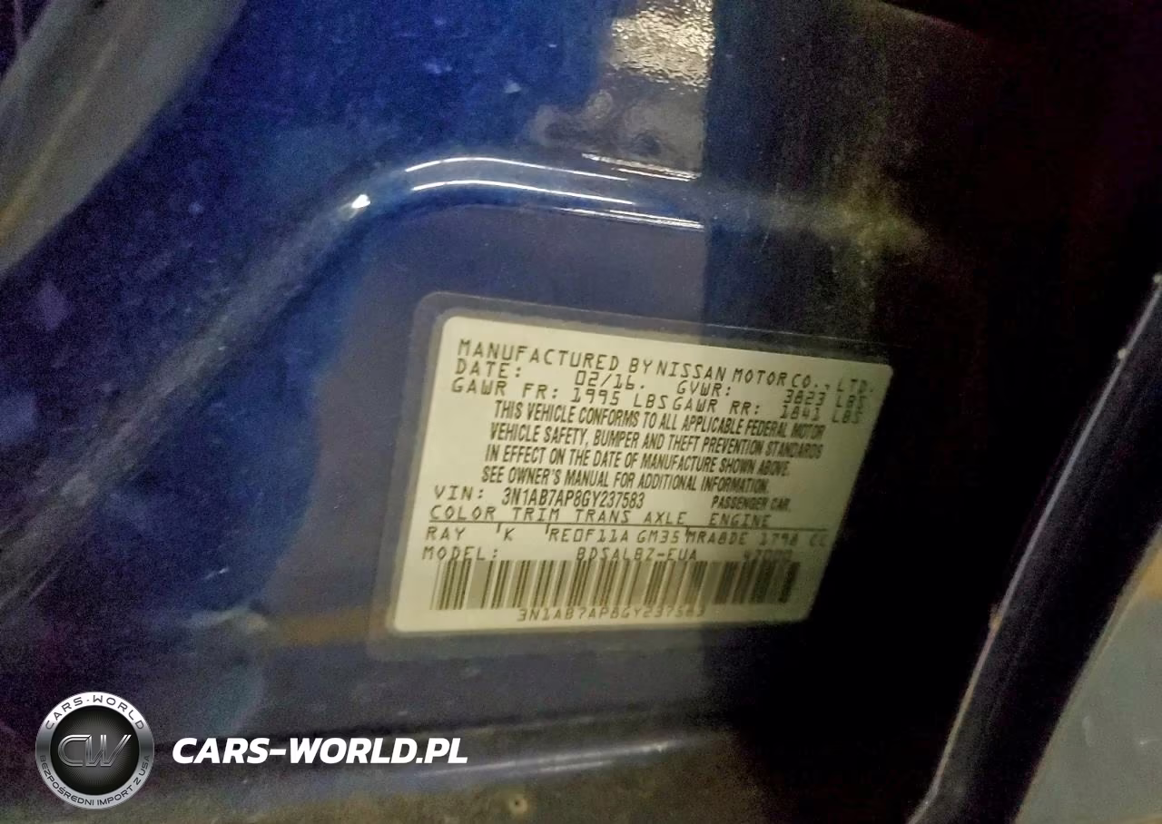 2016 Nissan Sentra S VIN:3N1AB7AP8GY237583 - 12