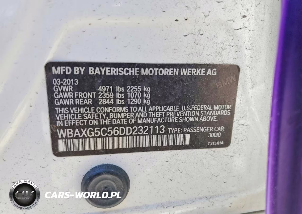 2013 BMW 528 I VIN:WBAXG5C56DD232113 - 12