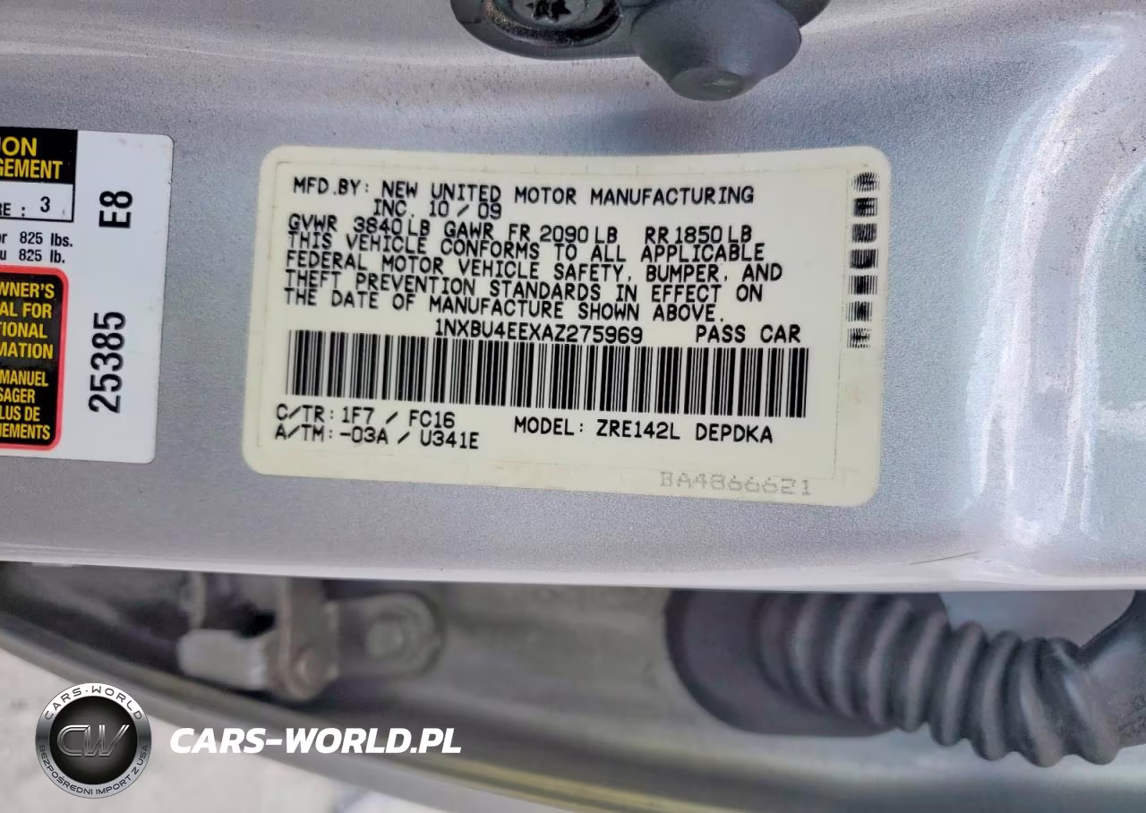 2010 Toyota Corolla Le VIN:1NXBU4EEXAZ275969 - 12