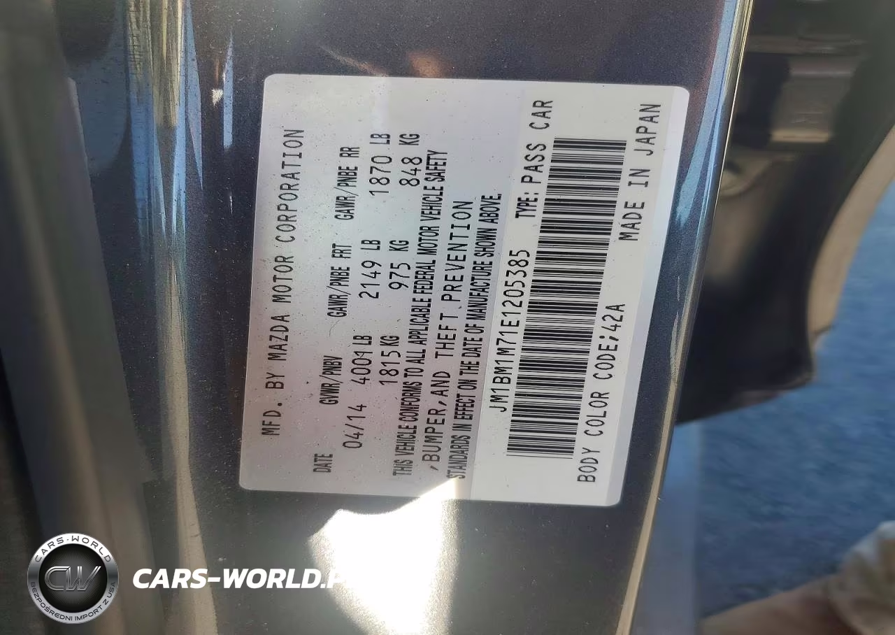 2014 Mazda 3 Grand Touring VIN:JM1BM1M71E1205385 - 12