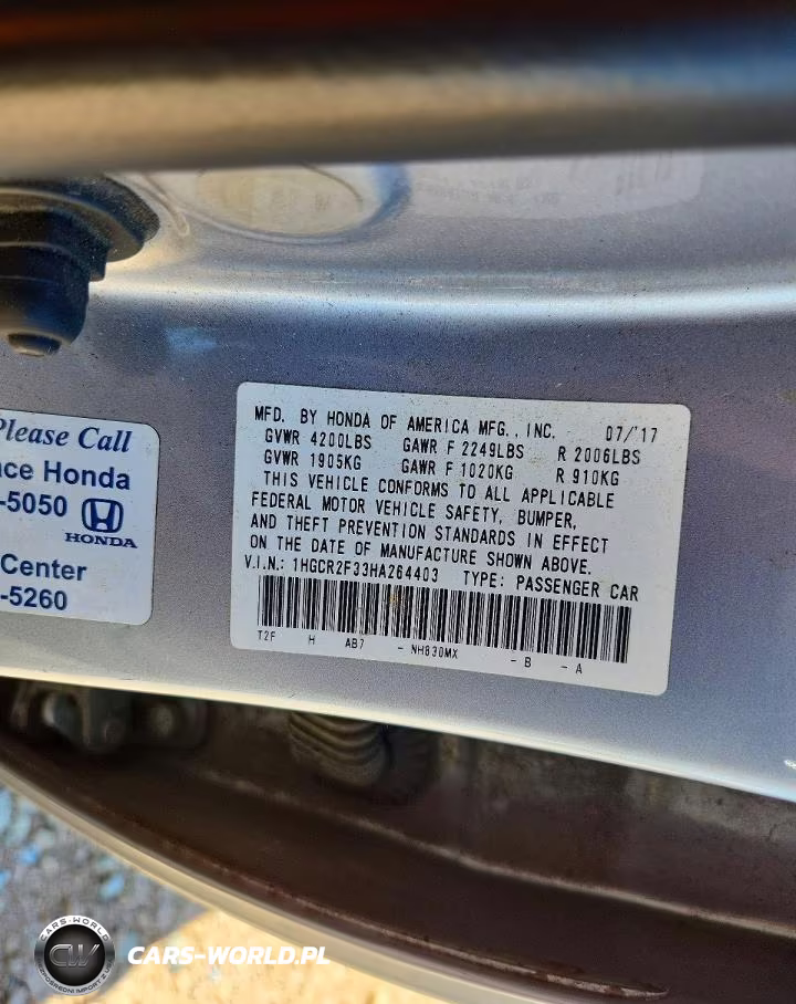 2017 Honda Accord Lx VIN:1HGCR2F33HA264403 - 12