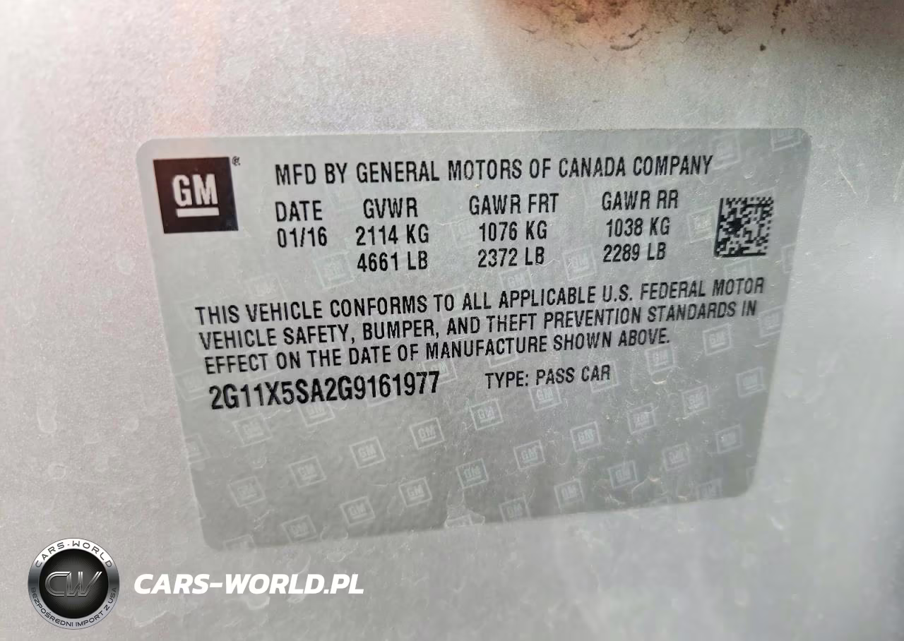 2016 Chevrolet Impala Ls VIN:2G11X5SA2G9161977 - 12