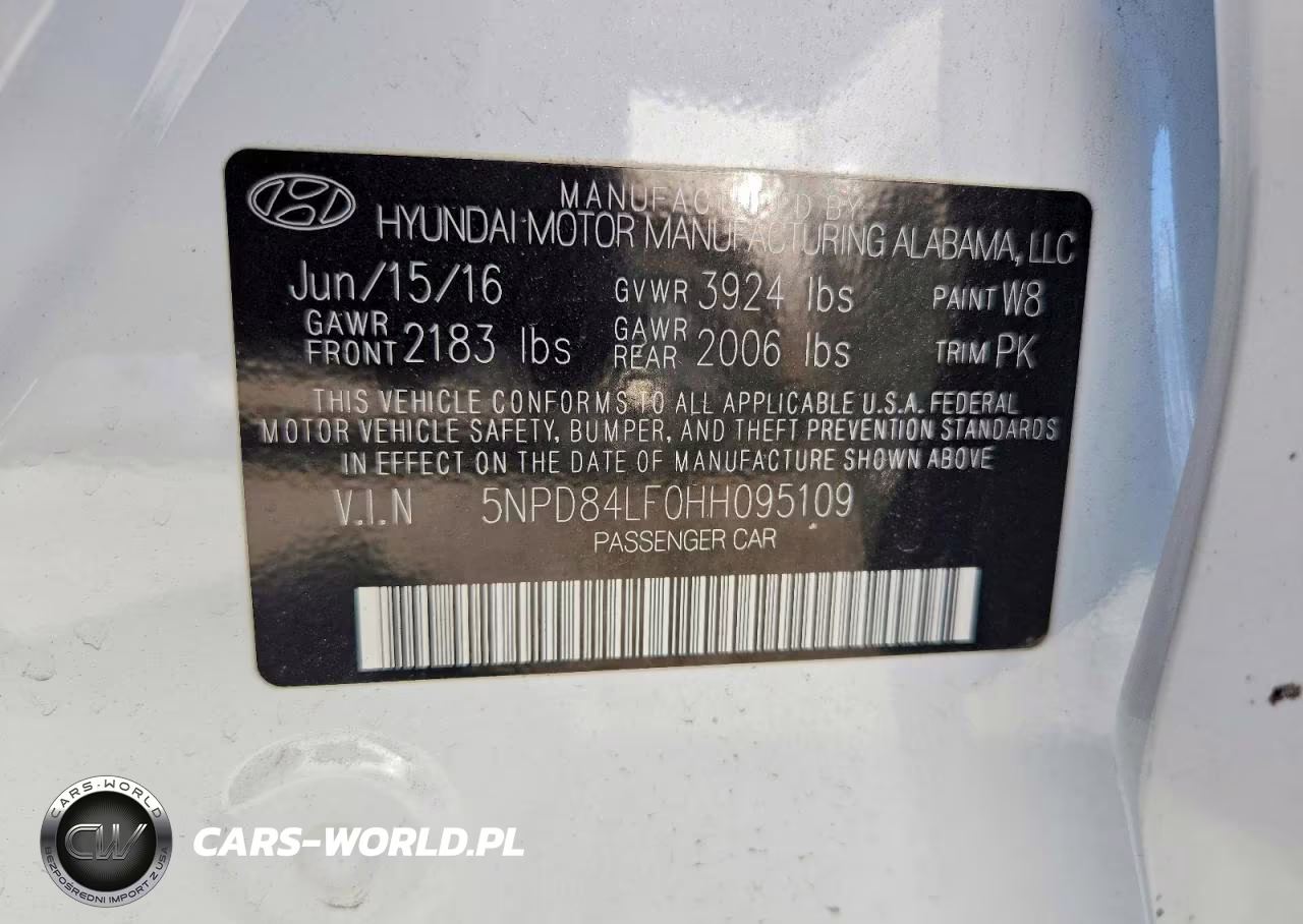 2017 Hyundai Elantra Se VIN:5NPD84LF0HH095109 - 12