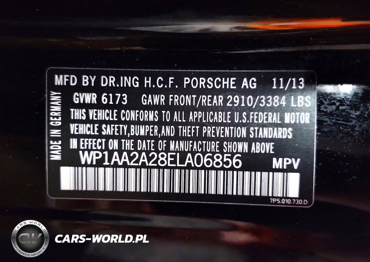 2014 Porsche Cayenne VIN:WP1AA2A28ELA06856 - 13
