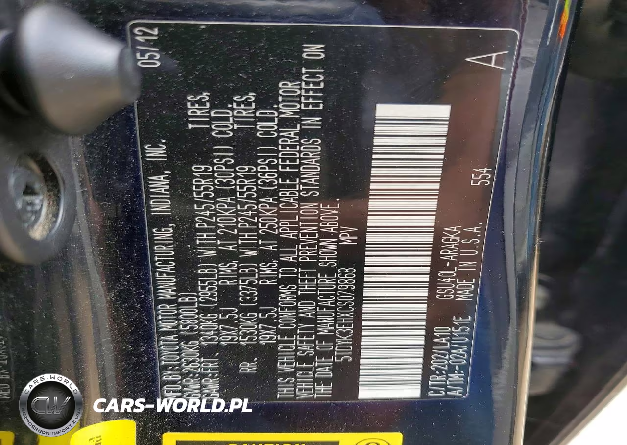 2012 Toyota Highlander Limited VIN:5TDYK3EHXCS079868 - 13