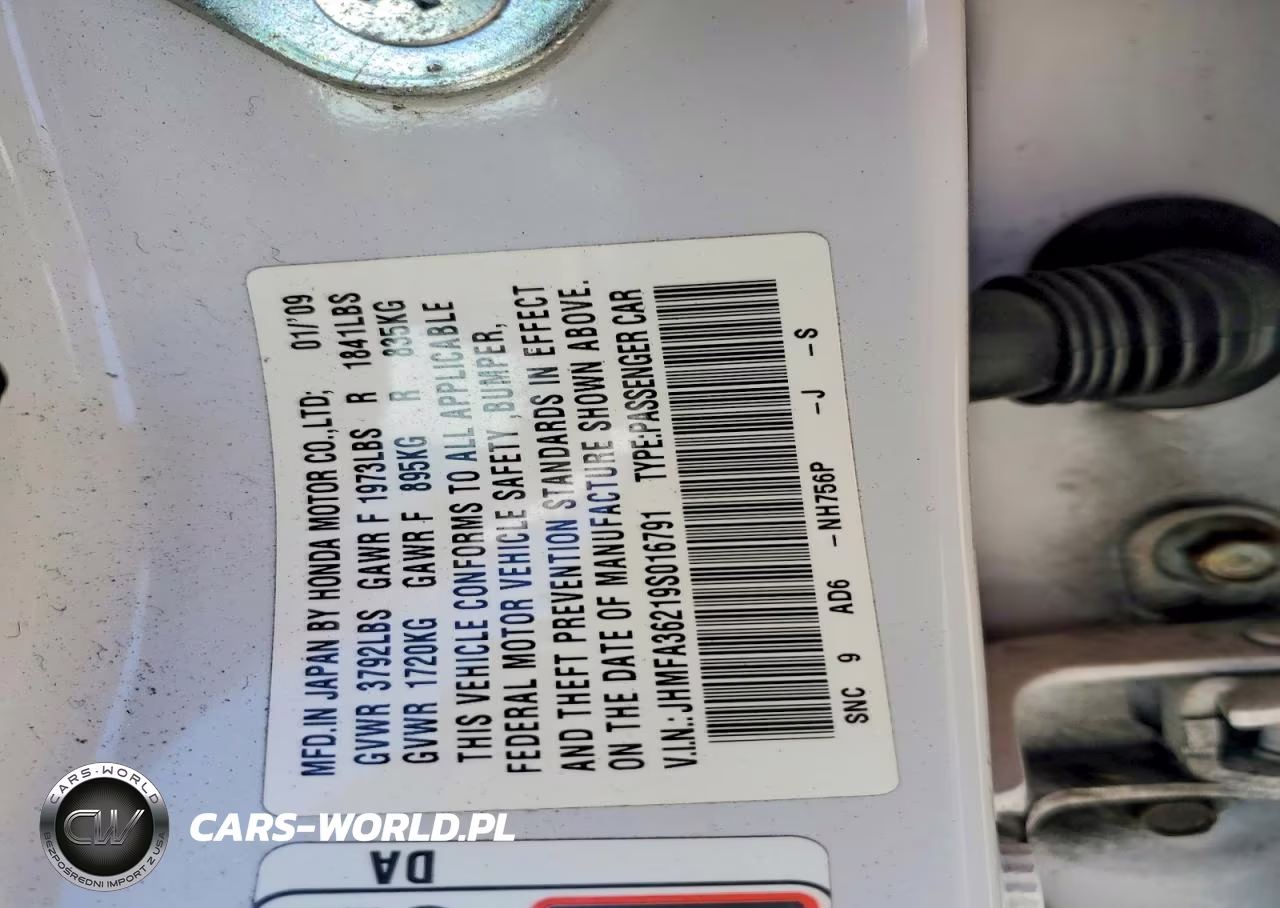 2009 Honda Civic Hybrid VIN:JHMFA36219S016791 - 12
