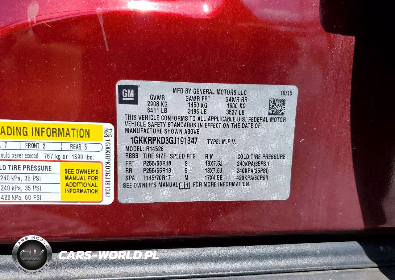 2016 GMC Acadia Sle VIN:1GKKRPKD3GJ191347 - 13