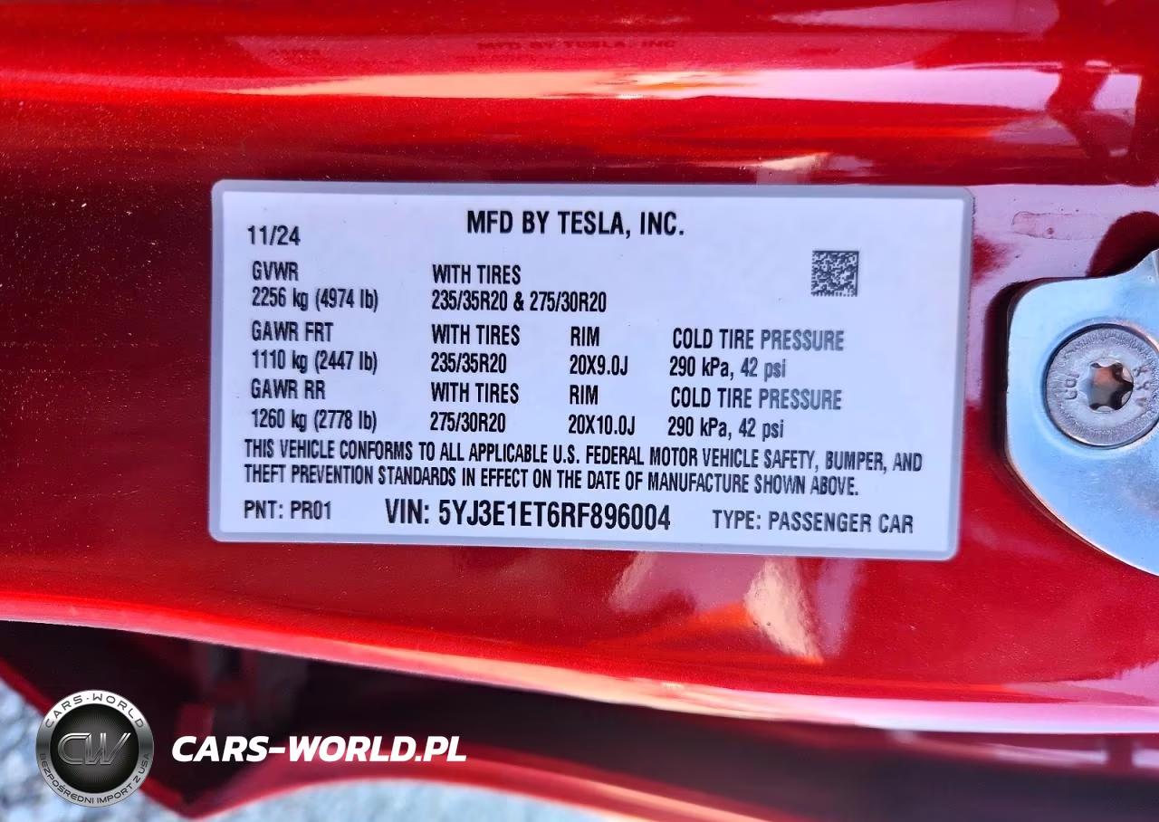 2024 Tesla Model 3 VIN:5YJ3E1ET6RF896004 - 12