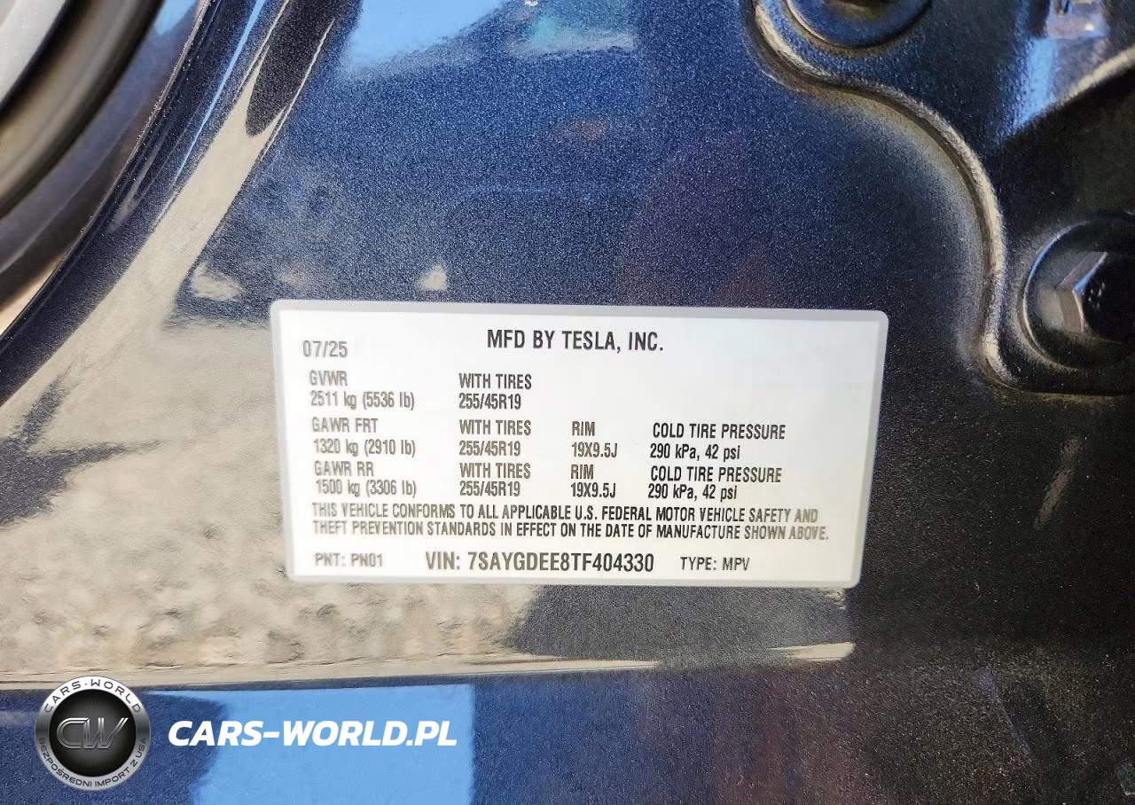 2026 Tesla Model Y VIN:7SAYGDEE8TF404330 - 12