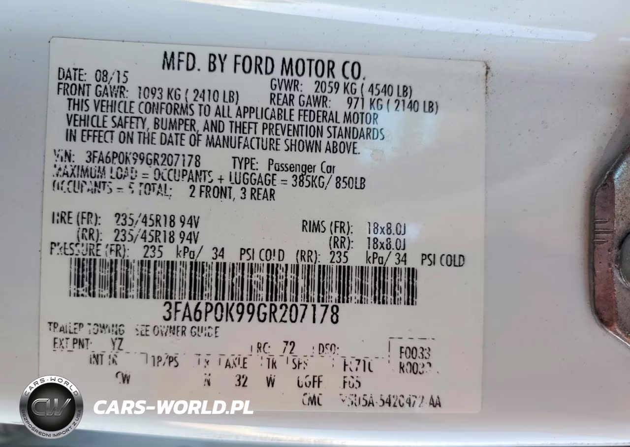 2016 Ford Fusion Titanium VIN:3FA6P0K99GR207178 - 13