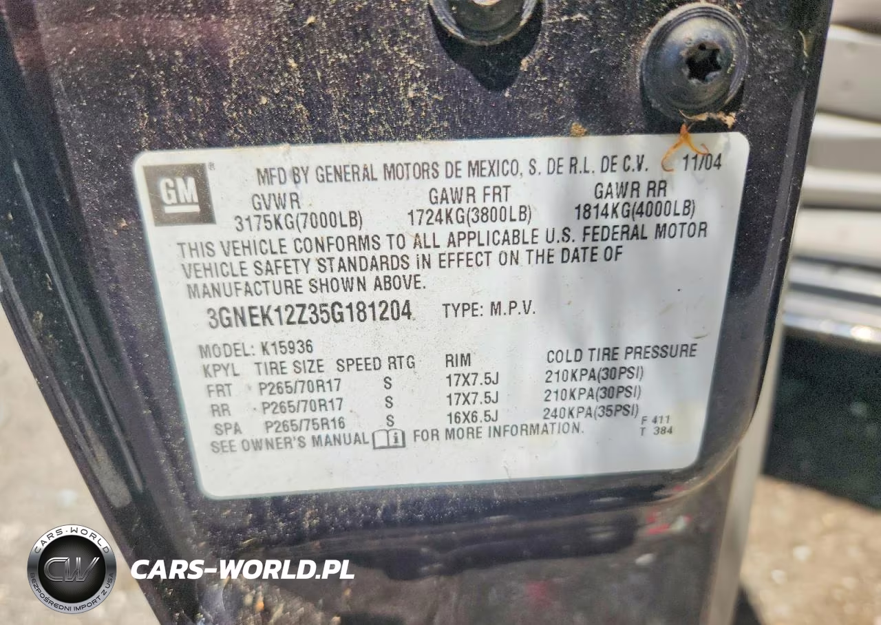 2005 Chevrolet Avalanche K1500 VIN:3GNEK12Z35G181204 - 13