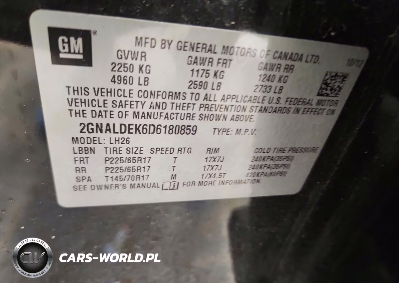 2013 Chevrolet Equinox Lt VIN:2GNALDEK6D6180859 - 13