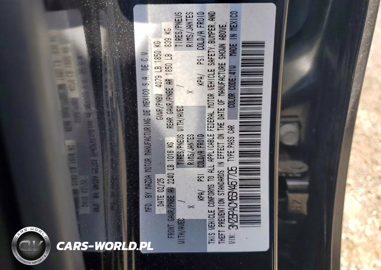 2025 Mazda 3 Preferred VIN:3MZBPACM6SM467705 - 12