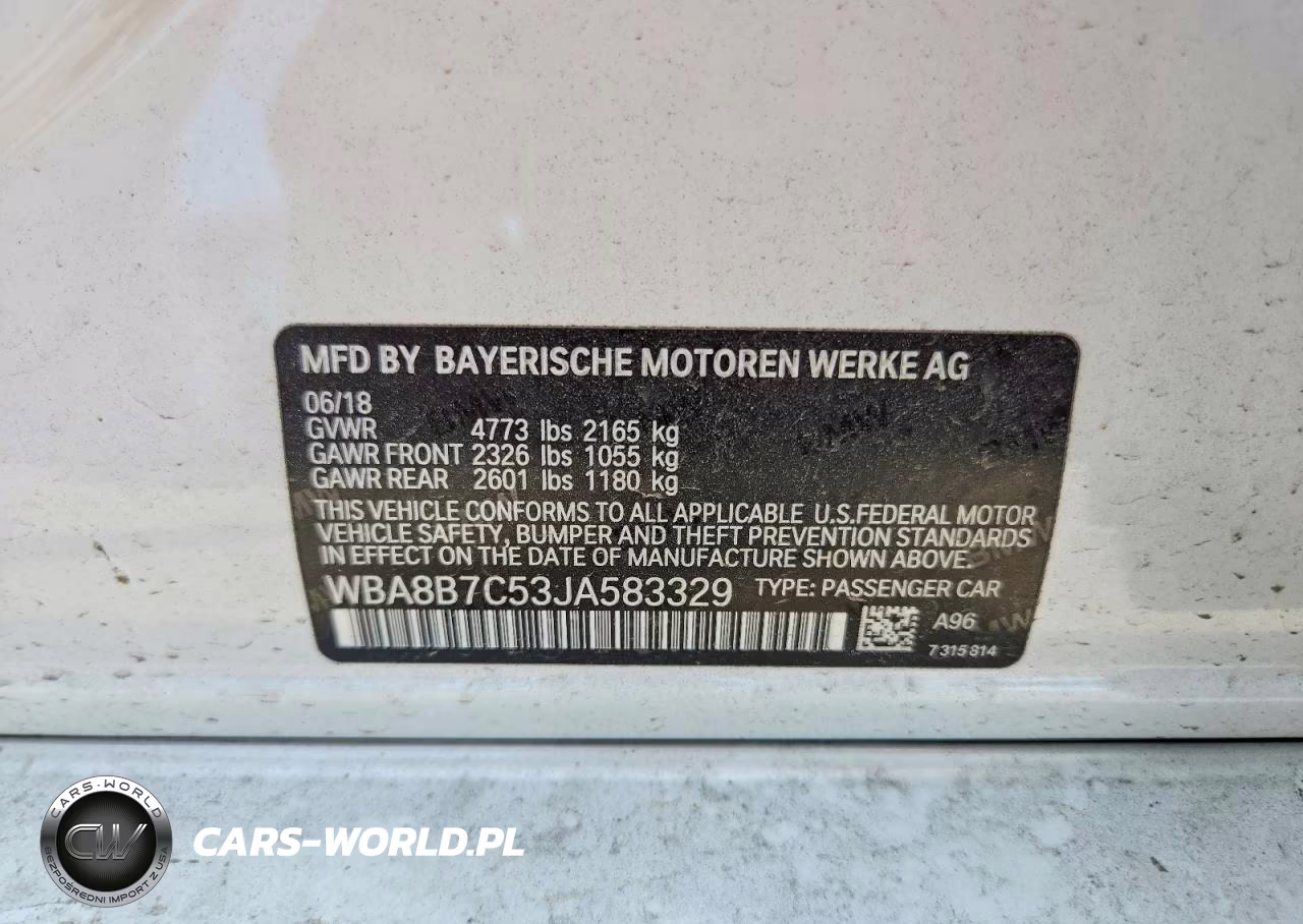 2018 BMW 340 Xi VIN:WBA8B7C53JA583329 - 12
