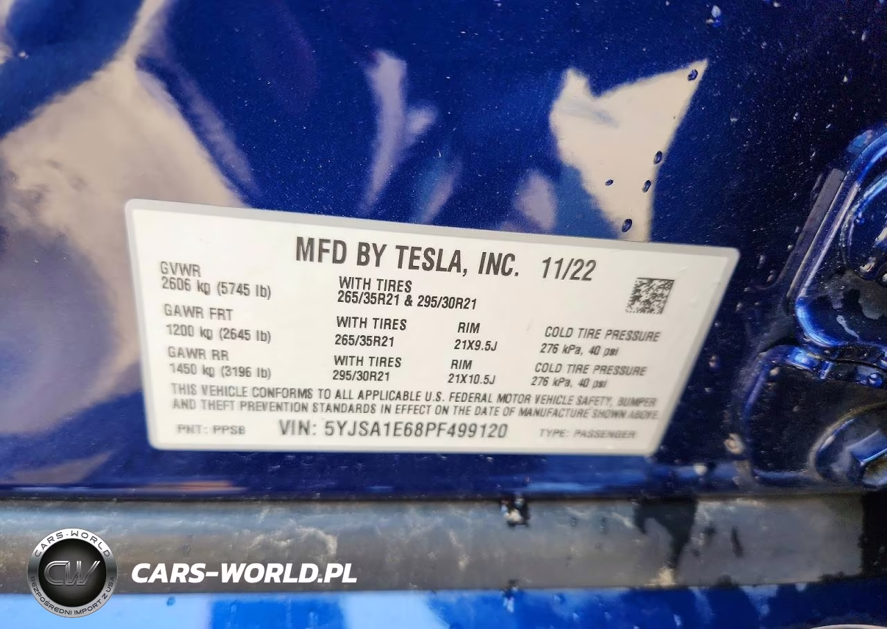 2023 Tesla Model S VIN:5YJSA1E68PF499120 - 13
