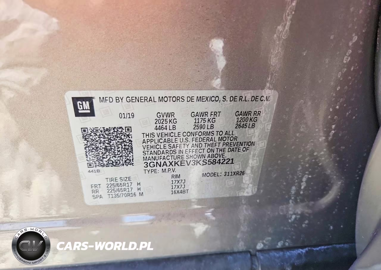 2019 Chevrolet Equinox Lt VIN:3GNAXKEV3KS584221 - 13