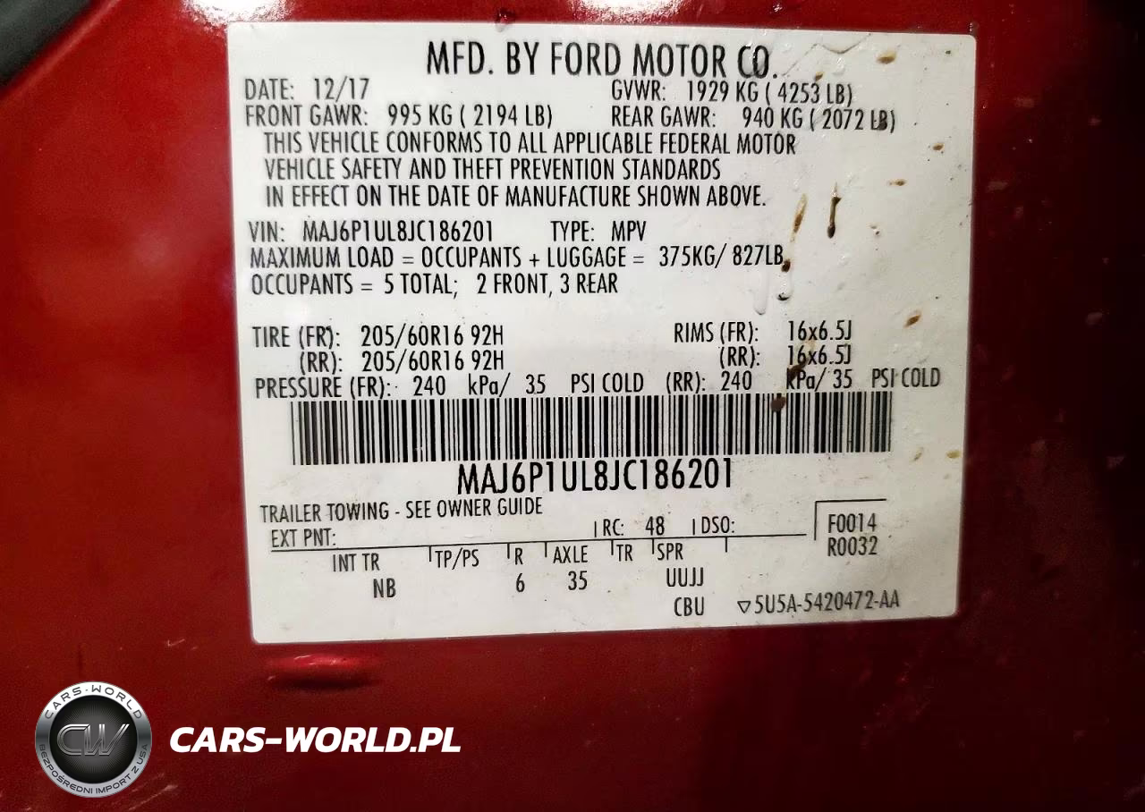 2018 Ford Ecosport Se VIN:MAJ6P1UL8JC186201 - 12