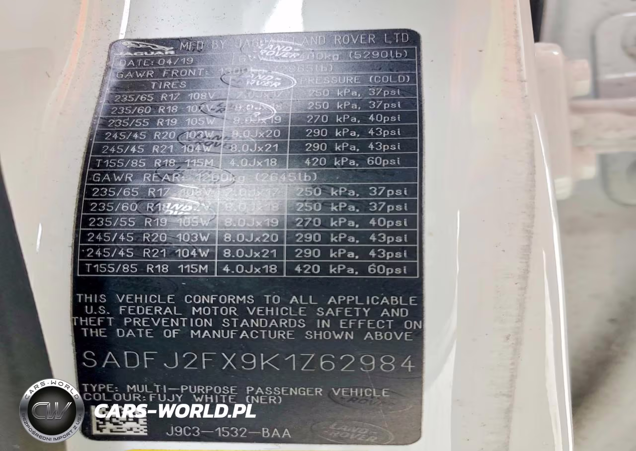 2019 Jaguar E-Pace S VIN:SADFJ2FX9K1Z62984 - 14