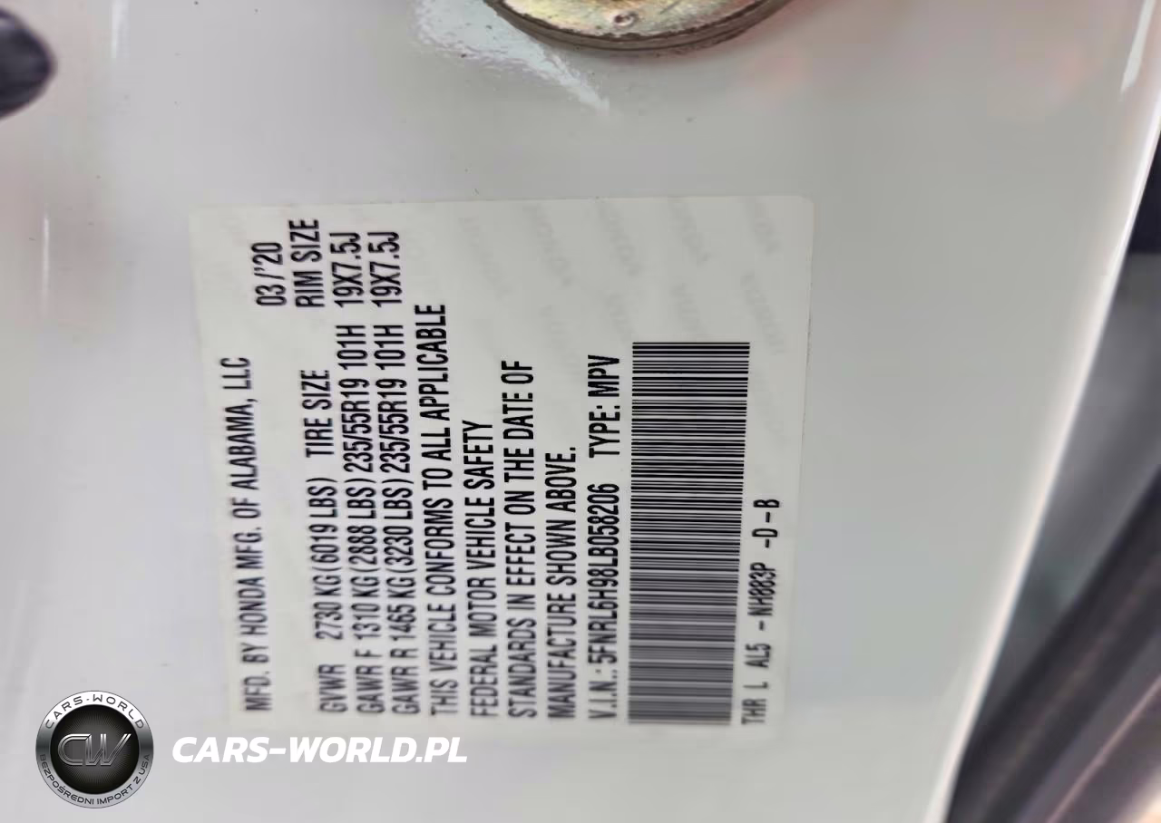 2020 Honda Odyssey Elite VIN:5FNRL6H98LB058206 - 14
