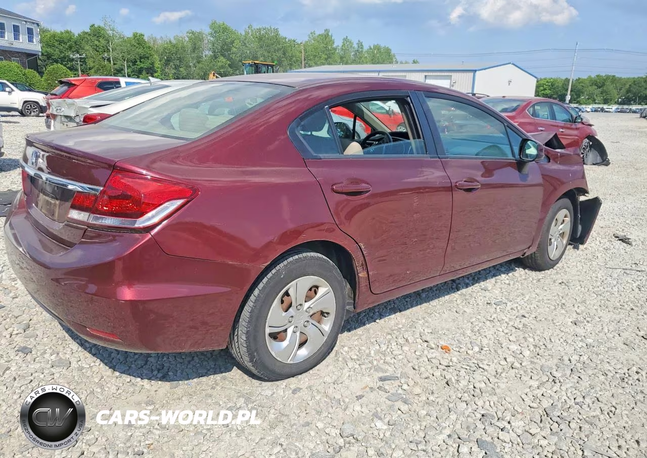 2013 Honda Civic Lx VIN:2HGFB2F54DH535953 - 3