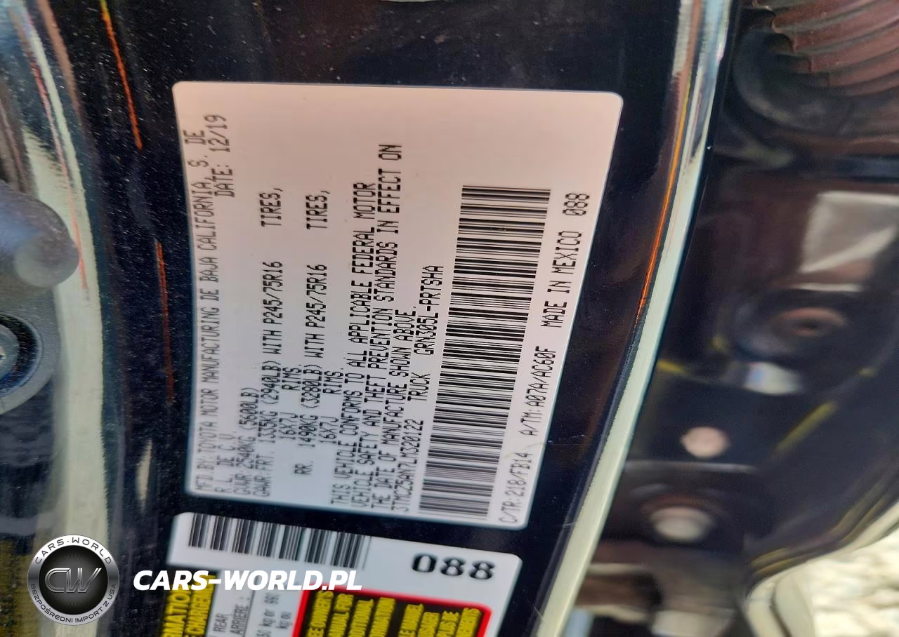 2020 Toyota Tacoma Sr V6 VIN:3TMCZ5AN7LM320122 - 13