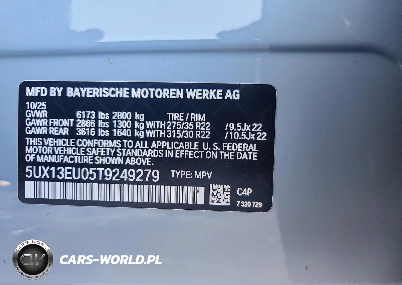 2026 BMW X5 Sdrive 40I VIN:5UX13EU05T9249279 - 13