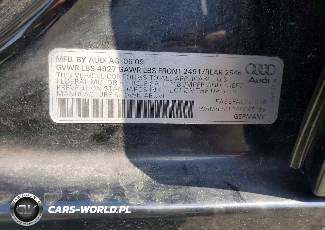 2010 Audi A4 Premium VIN:WAUBFAFL1AN005188 - 12