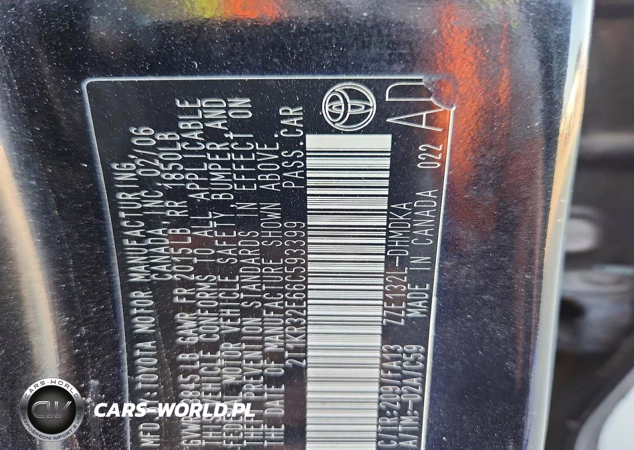 2006 Toyota Corolla Matrix Xr VIN:2T1KR32E66C593399 - 12