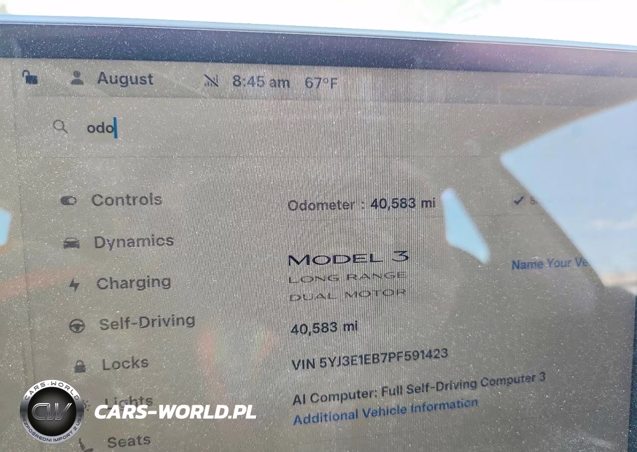 2023 Tesla Model 3 VIN:5YJ3E1EB7PF591423 - 9
