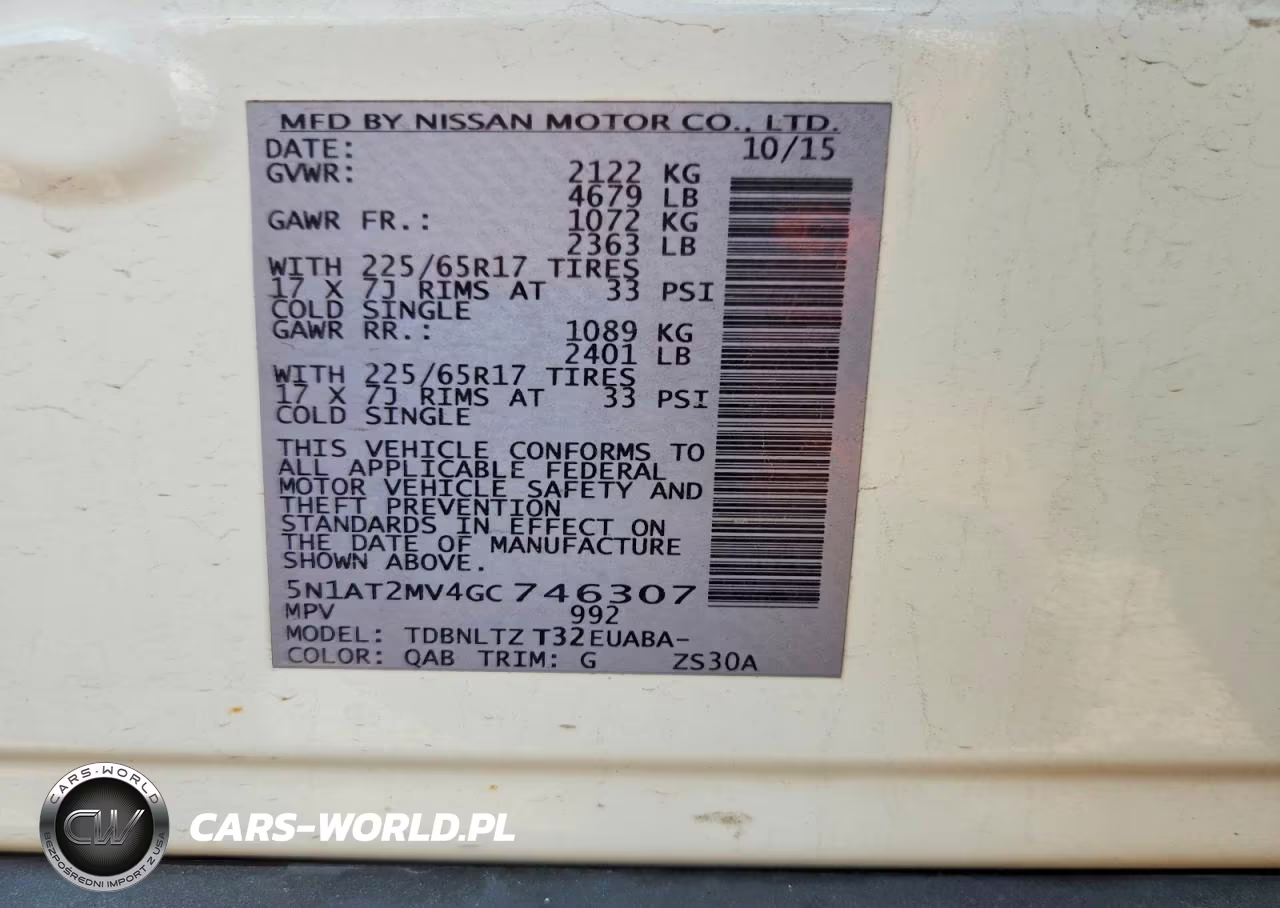 2016 Nissan Rogue Sv VIN:5N1AT2MV4GC746307 - 12