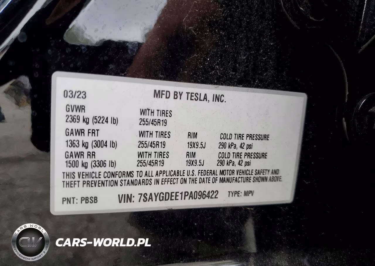 2023 Tesla Model Y VIN:7SAYGDEE1PA096422 - 13